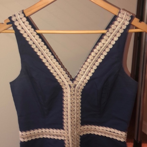 Lilly Pulitzer Bentley Dress Navy (size 4) - Picture 5 of 8